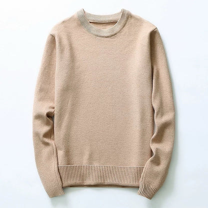 Herren Pullover Feinstrick Rundhals Klassisch Elegannt