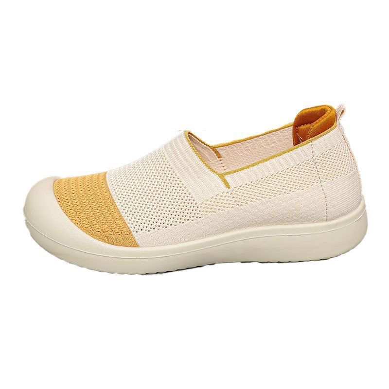 Damen Sneaker Slip-On Schuhe atmungsaktiv bequem