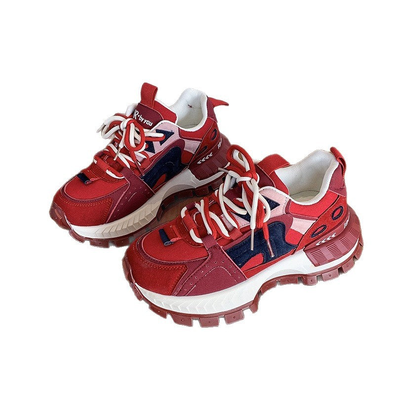 Damen Sneaker Sportlich Chunky Sneakers trendy Design