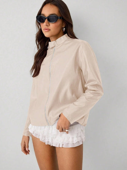 Damen Windjacke Leicht Wasserabweisend Modern