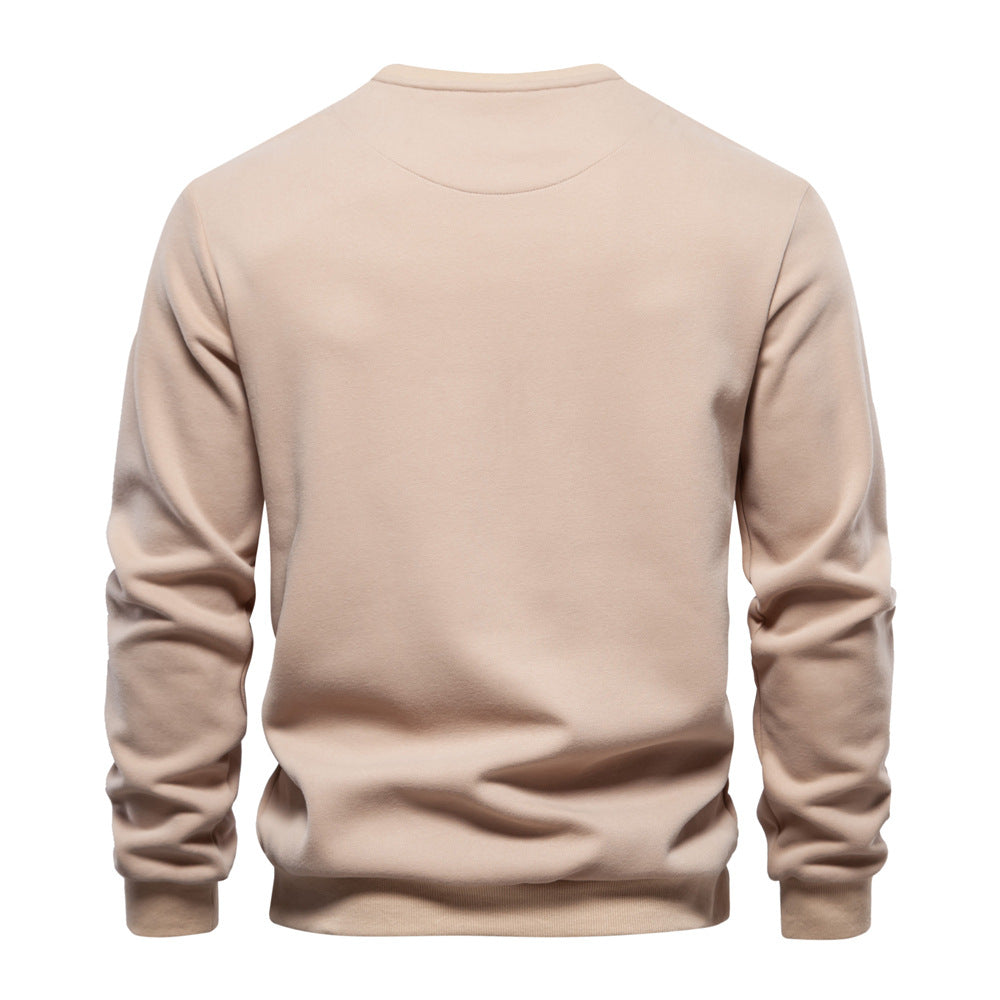 Herren Sweatshirt Soft Weich mit Brustreißverschluss