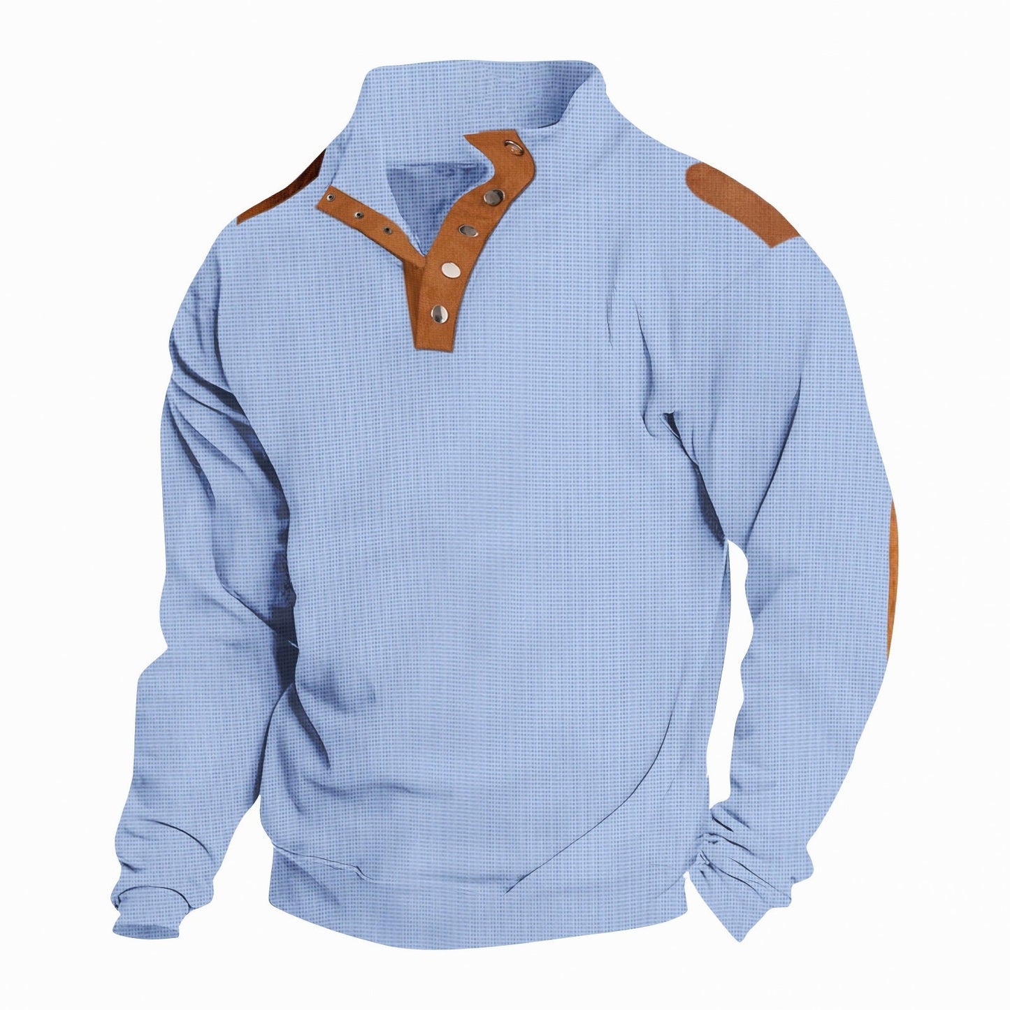 Herren Sweatpullover Komfortabel Praktisch Mit Knöpfen