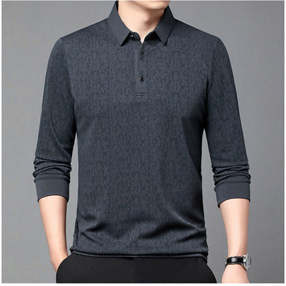 Herren Poloshirt Elegantes Strukturdesign Modern