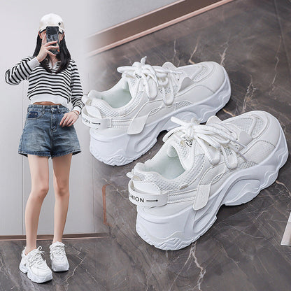 Damen Sneaker Atmungsaktiv Netzoberfläche Komfort Sohle - BerlinGlamour