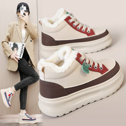 Damen Sneaker Warm Bequem Flauschig Innenfutter - BerlinGlamour