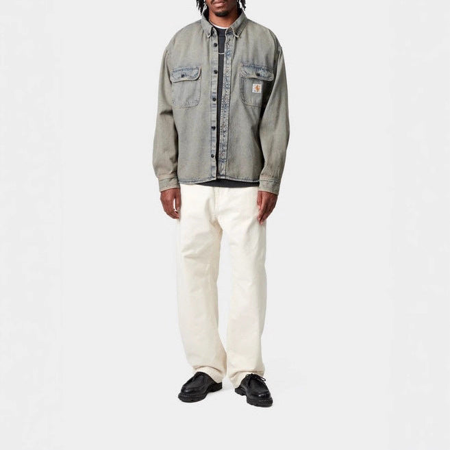 Herren Hemdjacke Vintage Stil Berlin Trend