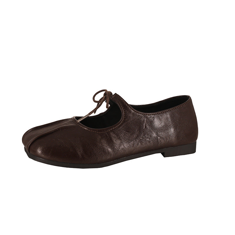 Damen Ballerinas Elegante Schleifen Wildleder