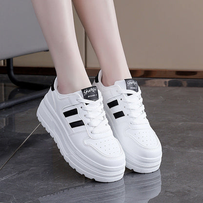 Damen Sneaker Hochplateau Atmungsaktiv Sportlich