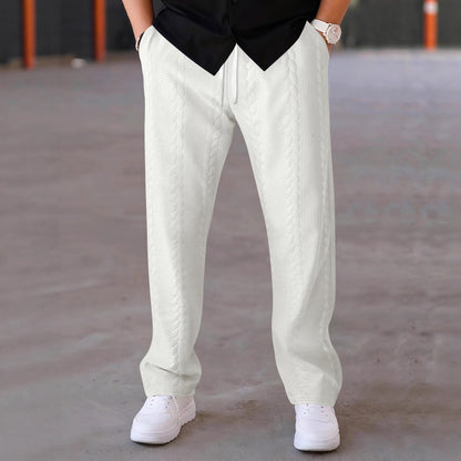 Herren Freizeithose Elegant mit Elastischem Bund Modern
