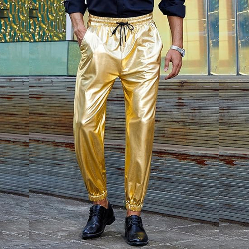 Herren Kunstlederhose Slim Fit Elastisch Modern - BerlinGlamour