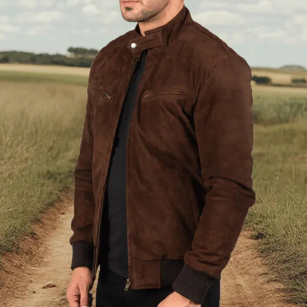 Lederjacke Herren Bikerstyle Zeitlos Modern
