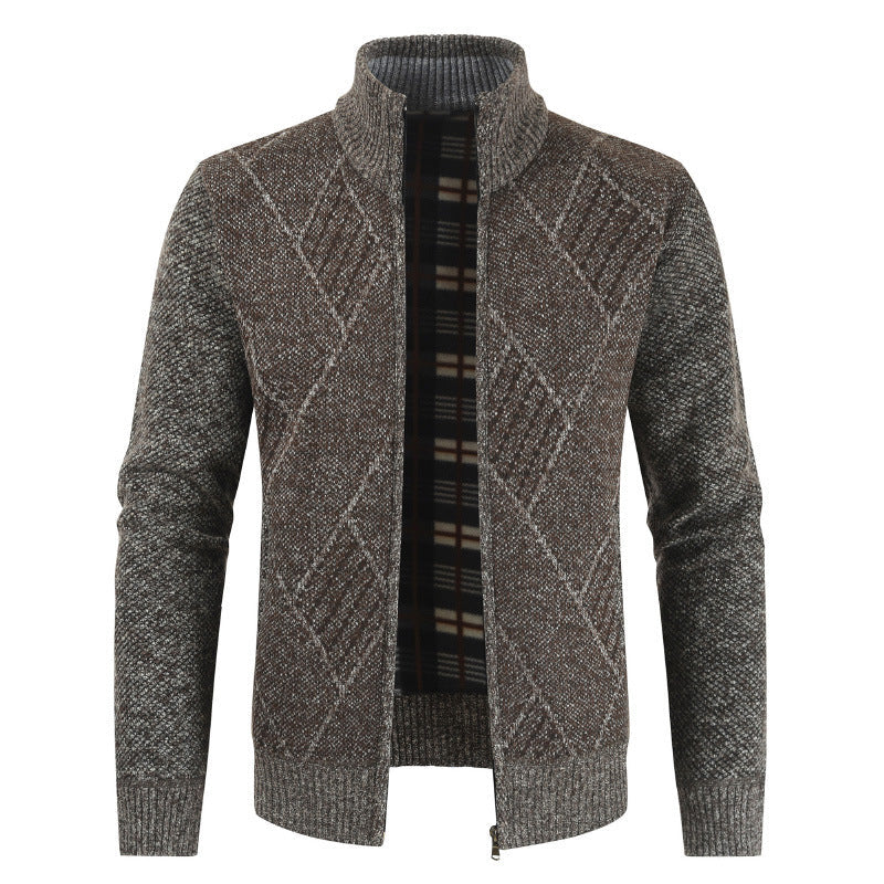 Herren Strickjacke Grafik Muster Modern Berlin Style - BerlinGlamour