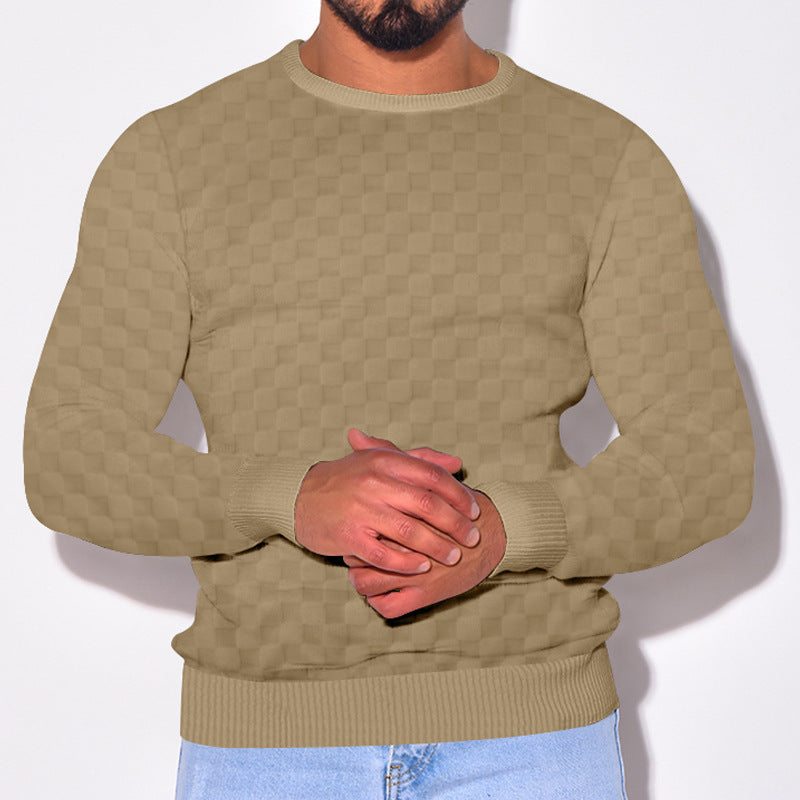 Herren Pullover Strukturstoff Modern Elegant