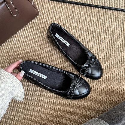 Damen Ballerinas Elegante RiemenSchuhe Mit Steppoptik