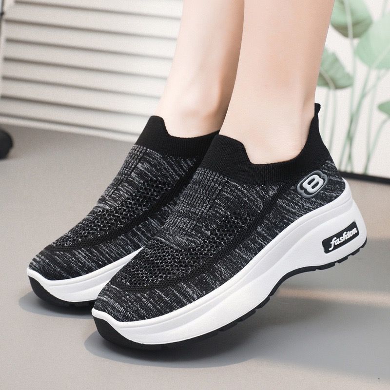 Damen Sneaker Komfort Atmungsaktiv Weich