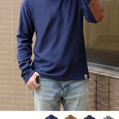 Herren Pullover Weich Hochkragen Modern