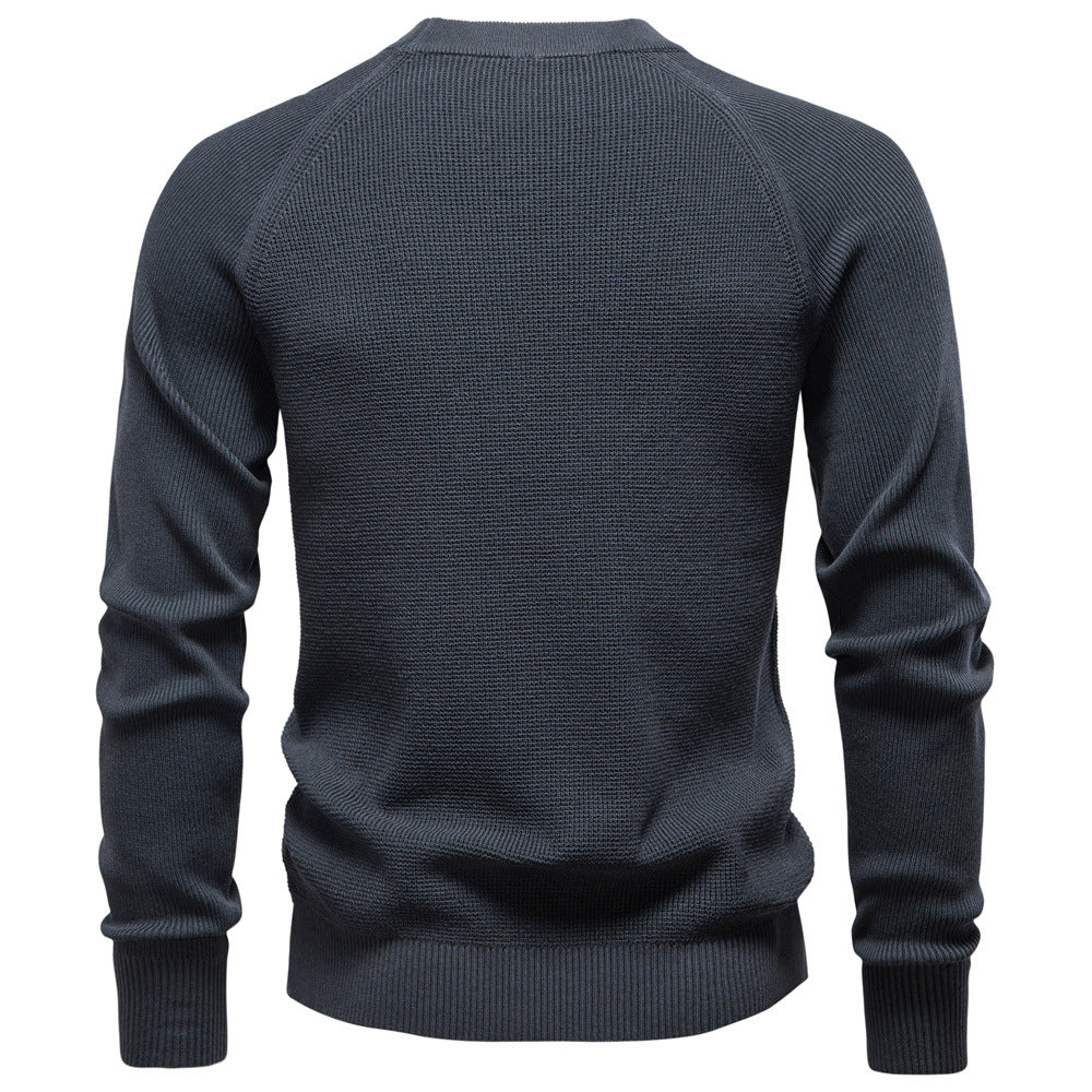Herren Strickpullover Rundhals Modernes Muster