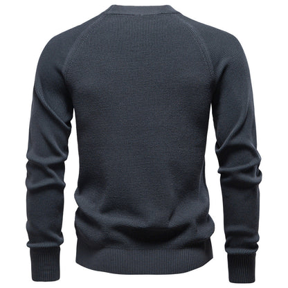 Herren Strickpullover Rundhals Modernes Muster