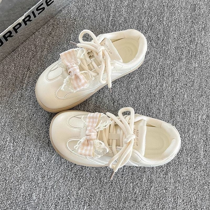 Damen Sneaker Sportlich Rüschen Schuhe Frauen