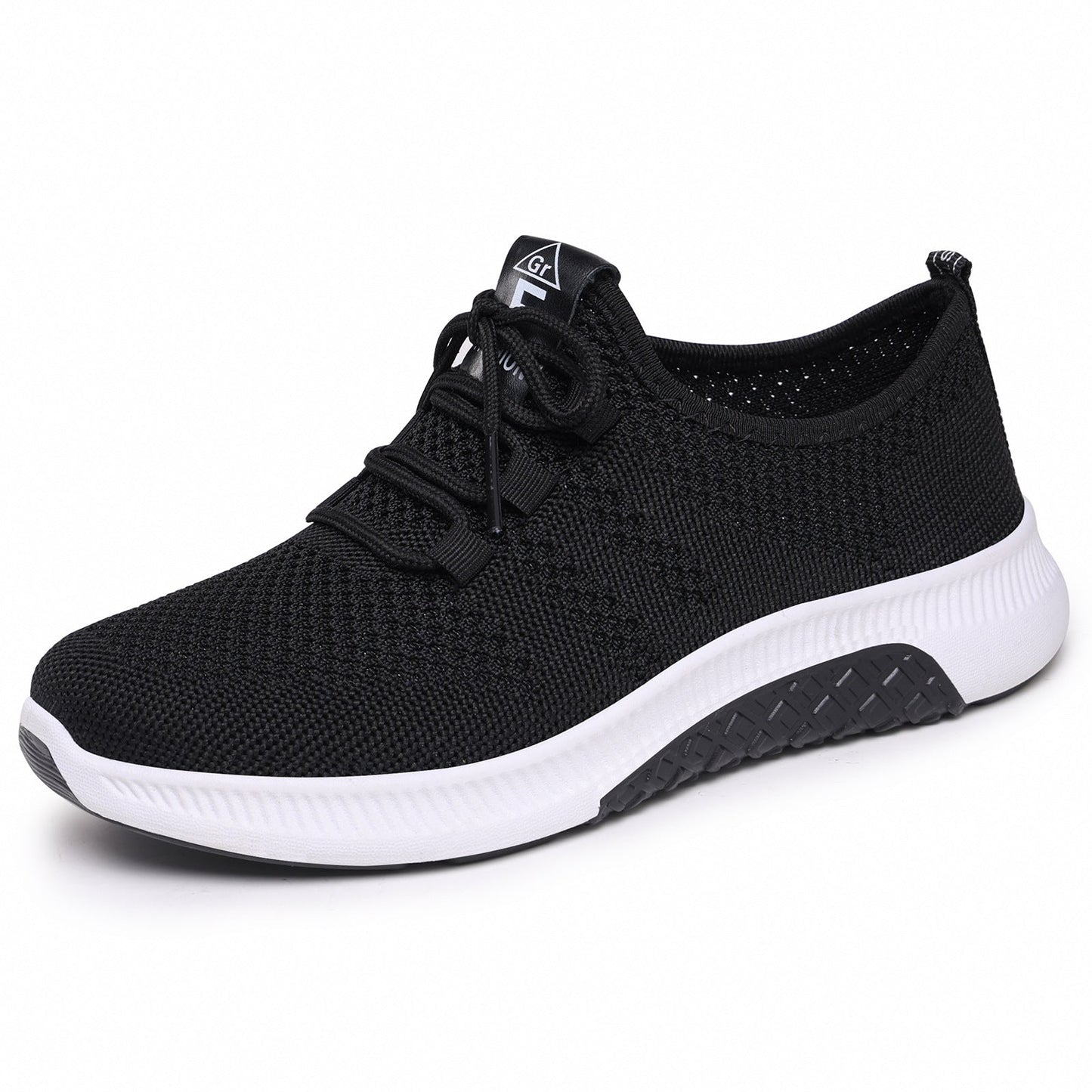 Damen Sneaker Bequem Atmungsaktiv Elastisch Schnüren