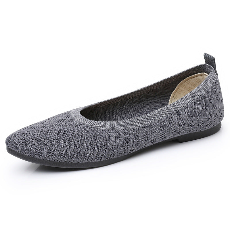 Damen Ballerinas Atmungsaktiv Flexibel Modisch