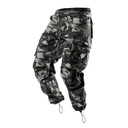 Herren Cargo-Hose Multifunktions-Taschen Elastisch - BerlinGlamour