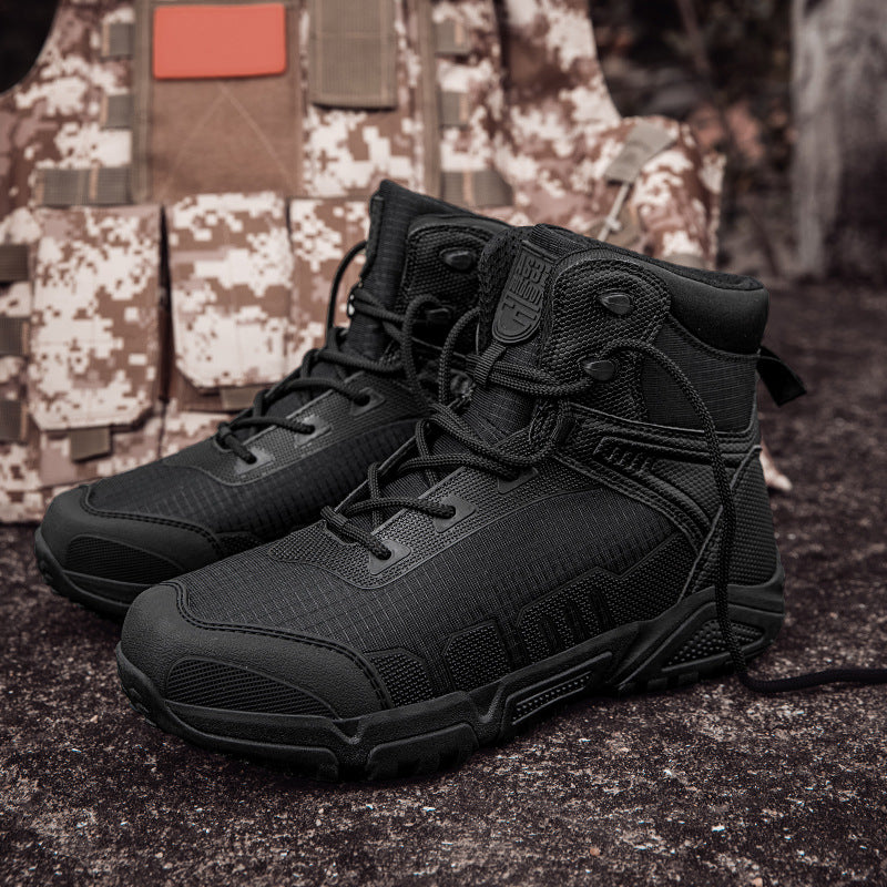 Herren Tactical Stiefel Hochleistungs Outdoor Schwarz