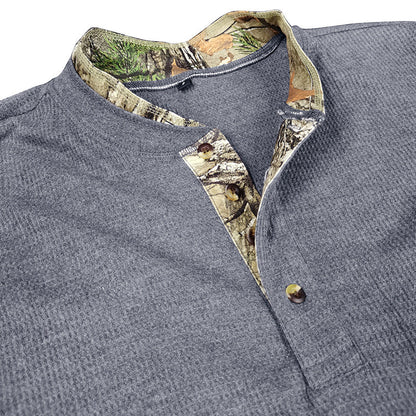 Herren Pullover Langarm Strukturiert Moderner Kragen