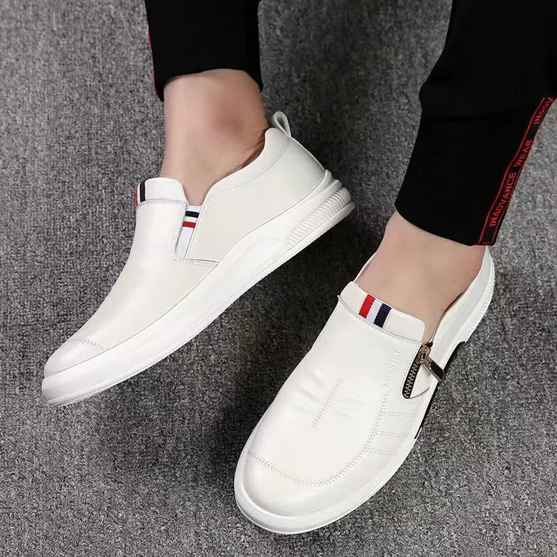 Herren Leder Sneaker Slip-On Bequem Flexibel - BerlinGlamour