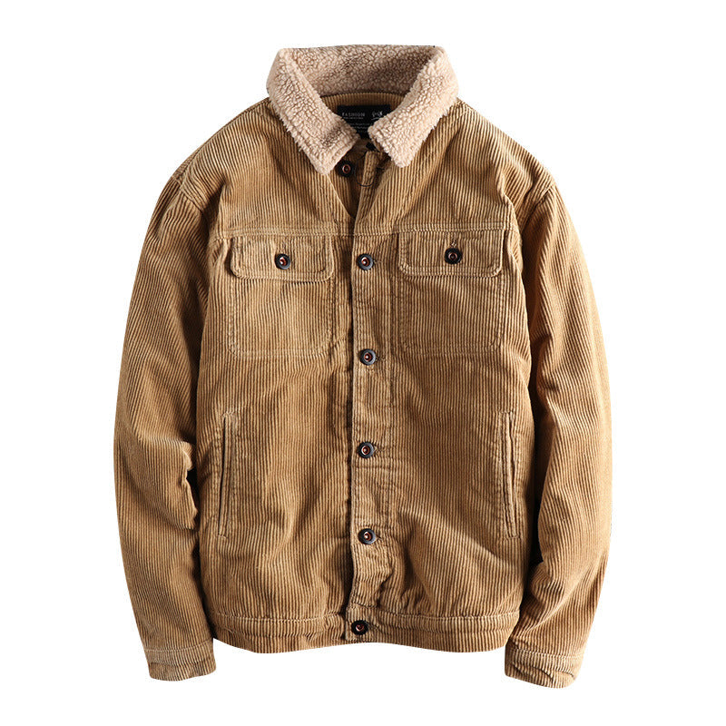 Herren Cordjacke mit kuscheligem Futter und praktischen Taschen BerlinGlamour.