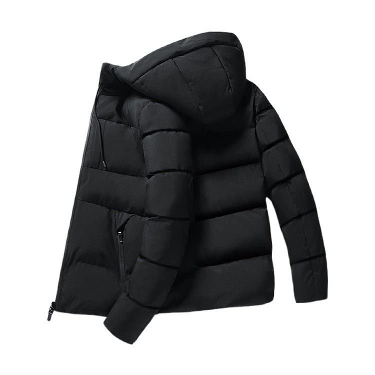 Herren Steppjacke Isoliert mit Kapuze Warm - BerlinGlamour