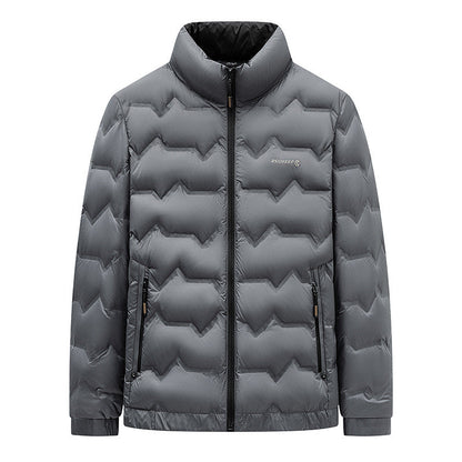 Herren Winterjacke Gefüttert Warm Isoliert