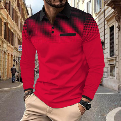 Herren Poloshirt Modern Grafik Design Berlin Style