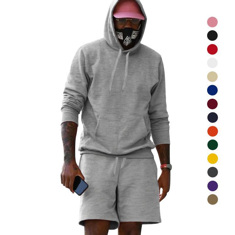 Herren Sportset Hoodie und Shorts Training Berlin