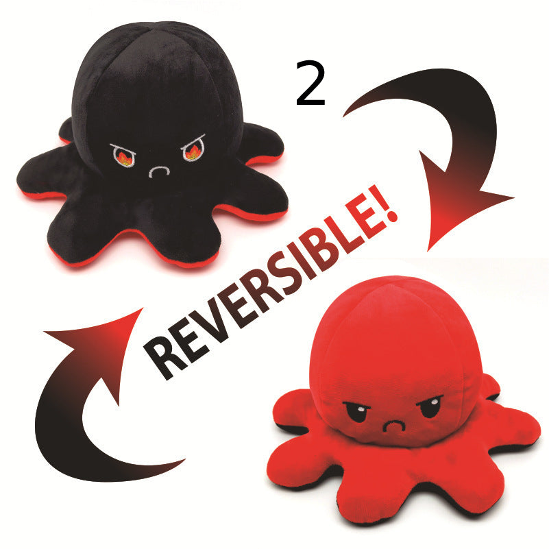Reversibler Plüsch Octopus Kuscheltier Einzigartig