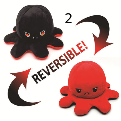 Reversibler Plüsch Octopus Kuscheltier Einzigartig