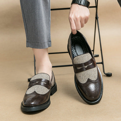 Damen Loafers Elegante Schuhe mit Struktur Obermaterial - BerlinGlamour