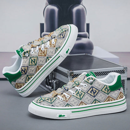Damen Sneaker Geometrisches Muster Trendy Schuhe