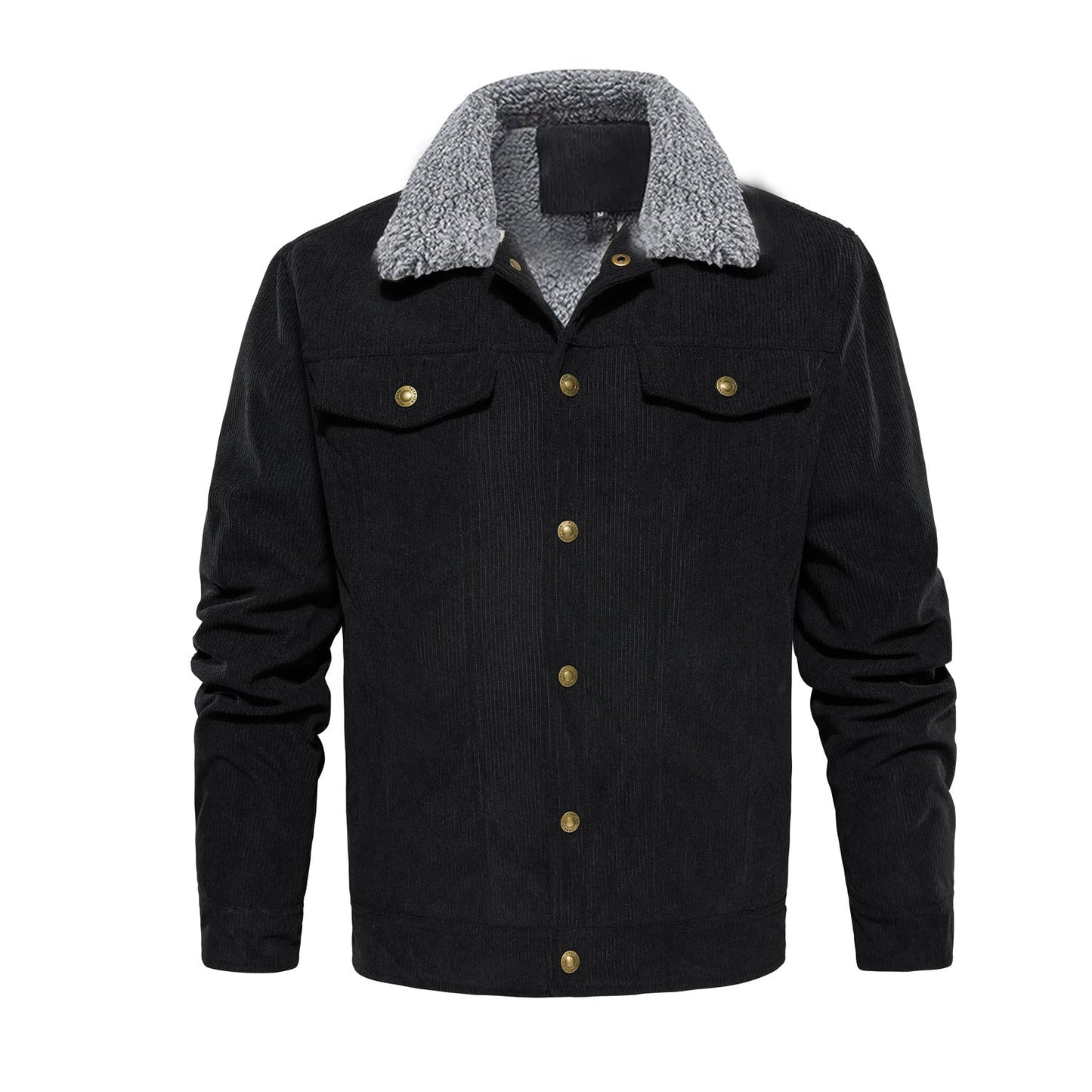 Herren Cordjacke Fleecegefüttert Warm Winter