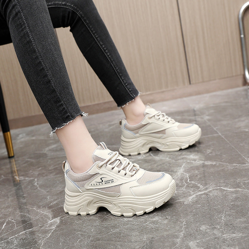 Damen Sneaker Chunky Sportlich Bequem Mit Stoßdämpfung