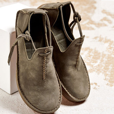 Damen Leder Schuhe Komfortabel Bequem