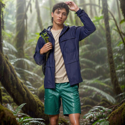 Herren Outdoor-Jacke atmungsaktiv leichte Wasserabweisend - BerlinGlamour