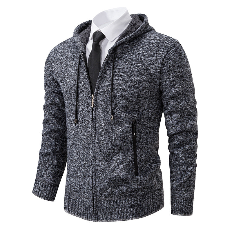 Herren Kapuzenjacke Sportlich Warm Isoliert mit Taschen