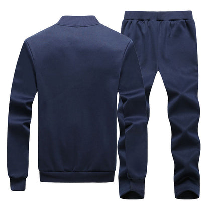 Herren Sportsweatjacke Slim Fit Stehkragen Modern