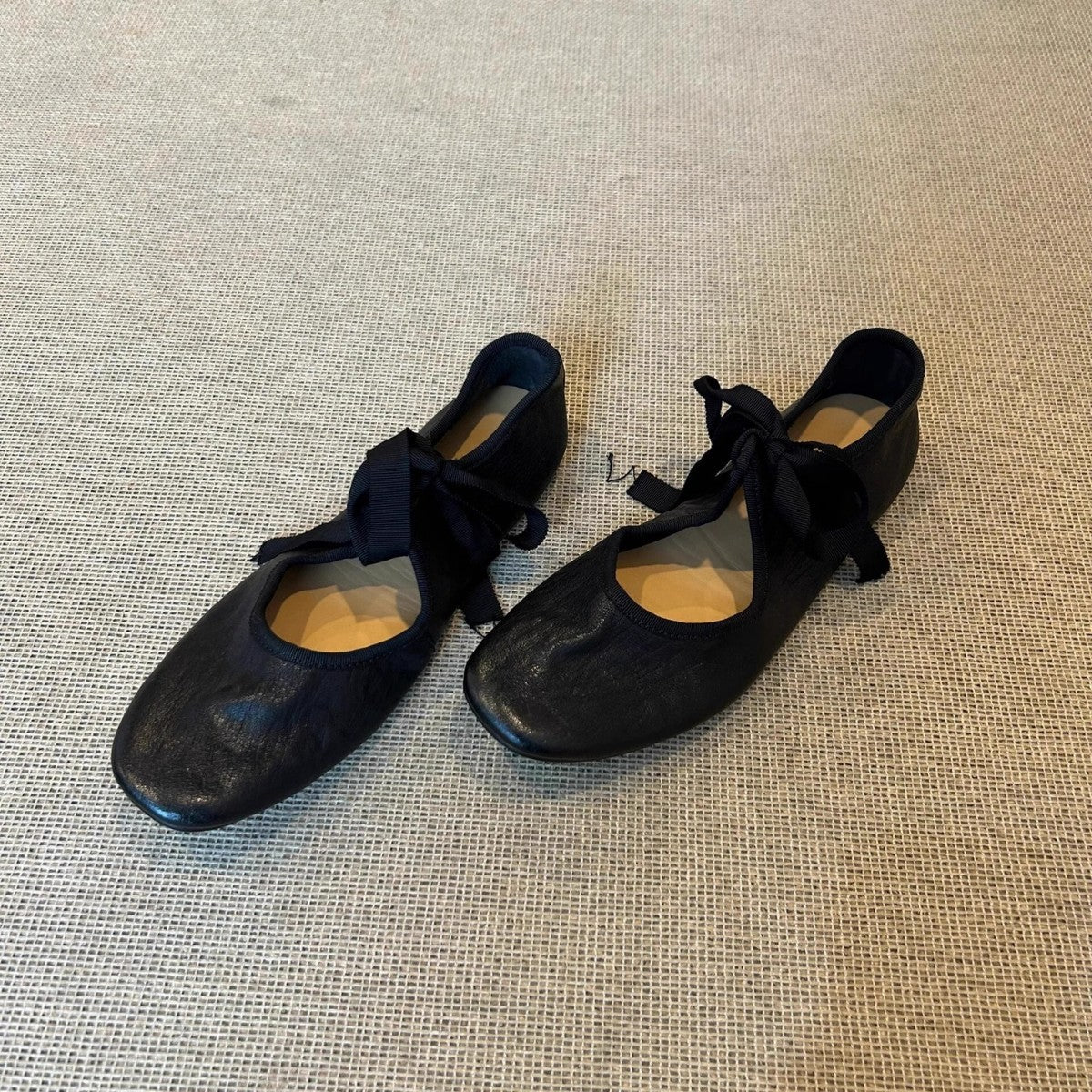 Damen Ballerinas Elegante Leder Schuhe Schwarz Damenmode - BerlinGlamour