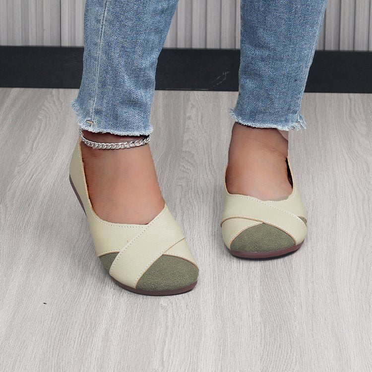 Damen Ballerinas Bequem Ergonomisch Komfort Schuhe