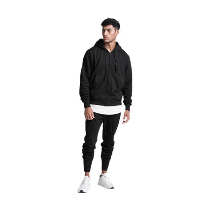 Herren Kapuzensweatjacke Sportlich mit Reißverschluss