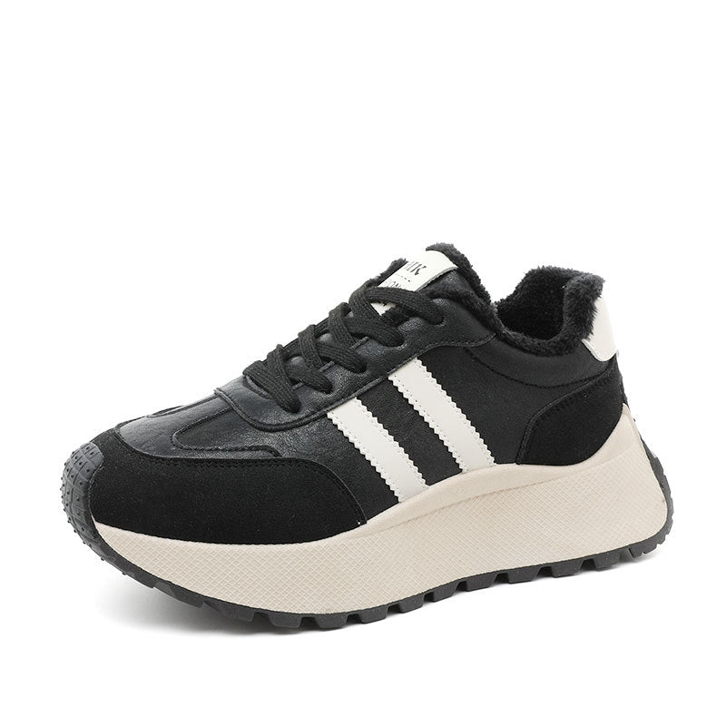 Damen Sneaker Warm High-Top Fleece-Innenfutter Komfortschuhe - BerlinGlamour
