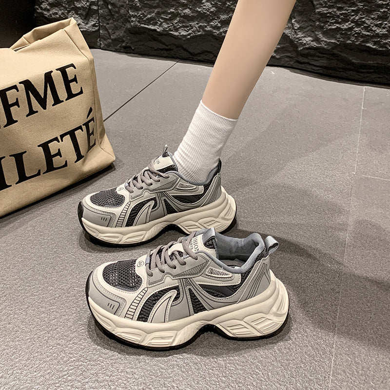 Damen Sneaker Atmungsaktiv Chunky Bequem Sportlich