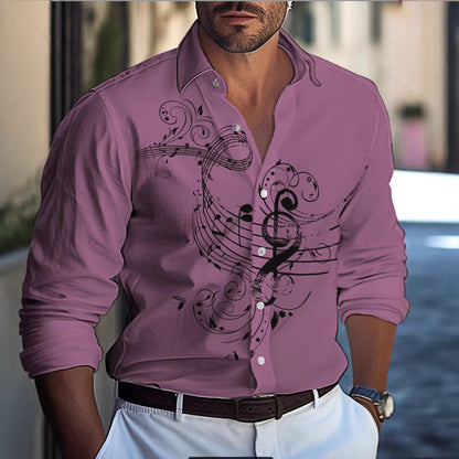 Herren Hemd Modernes Muster Slim Fit Berlin Style